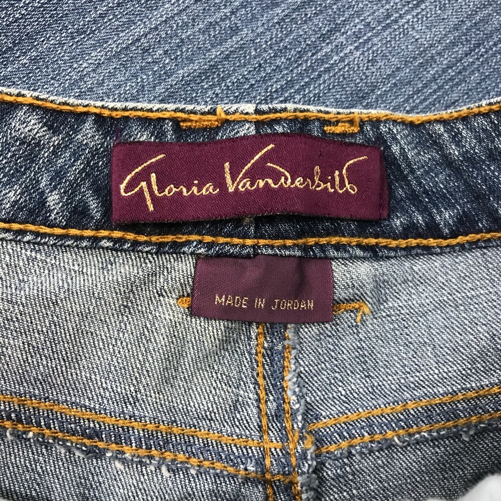 Gloria Vanderbilt High Rise Straight Leg Jeans, Blue, 16 - Picture 5 of 7